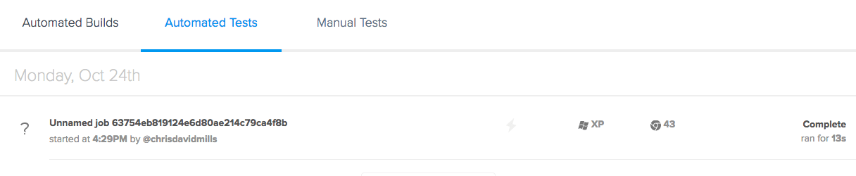 Sauce Labs 自动化测试